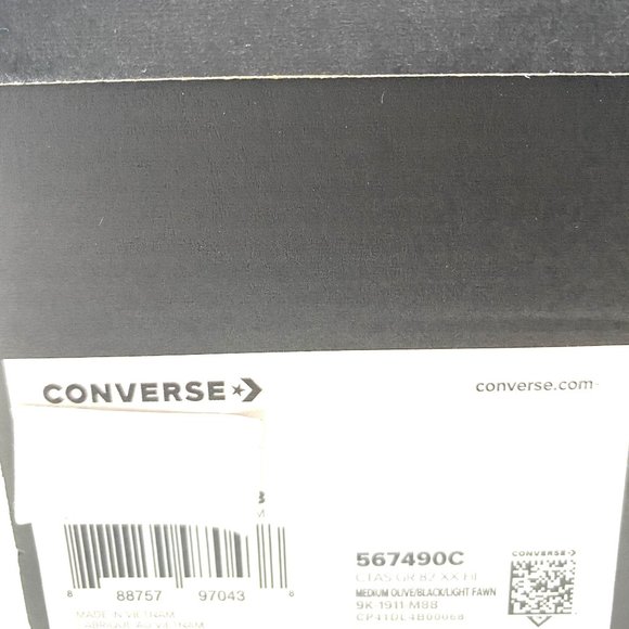 Converse CTAS GR 82 XX-HIgh Top Olive Heels Womens - Picture 7 of 10